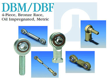 Los extremos de Rod del acero inoxidable de DBM/de DBF 4 - junte las piezas de métrico impregnado de aceite de la raza de bronce