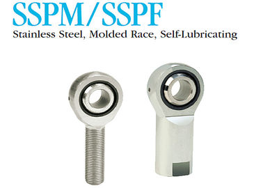 Extremos de Rod esféricos del transporte del acero inoxidable, extremos de Rod métricos de la junta de rótula de SSPM/de SSPF