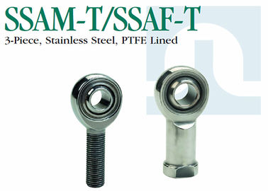 Los extremos de Rod del acero inoxidable de 3 pedazos PTFE alinearon SSAM - T/SSAF - precisión de T
