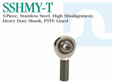 SSHMY - Extremos de Rod del acero inoxidable de la precisión de T caña resistente PTFE de 3 pedazos alineada