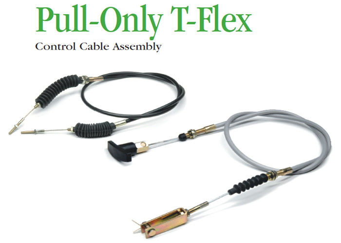 Cables de control industriales de alta resistencia, tirón - solamente T - asamblea de cable de control de la flexión