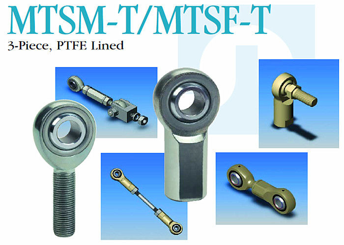 MTSM - T/MTSF - extremos sólidos de T Rod, 3 - extremos de Rod esféricos alineados PTFE de lazo del pedazo