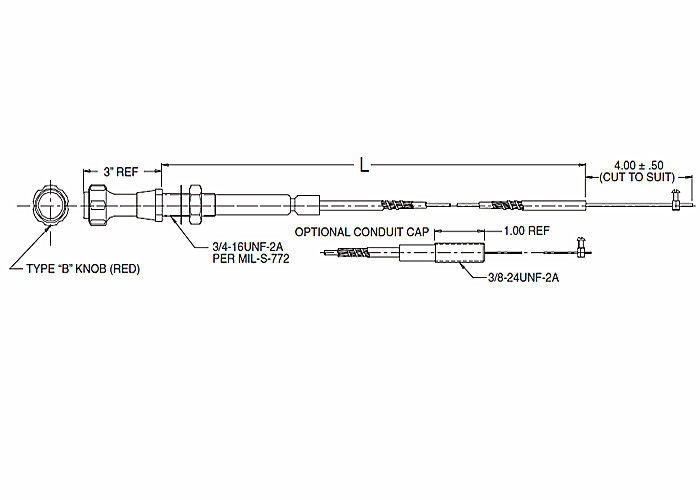 Cables de control marinos resistentes, serie de vaivén de la mezcla 565 - 558 del cable de control