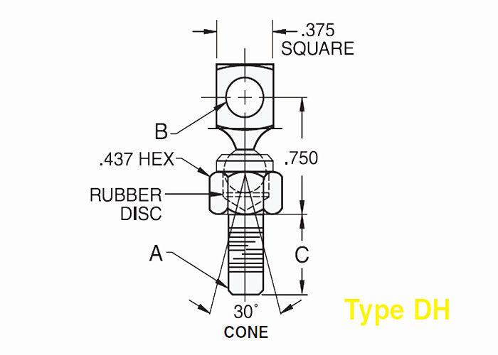 Controle el tipo piezas rotatorias de los eslabones giratorios del cable del cambio de marcha de la junta de eslabón giratorio del ADO para industrial ligero