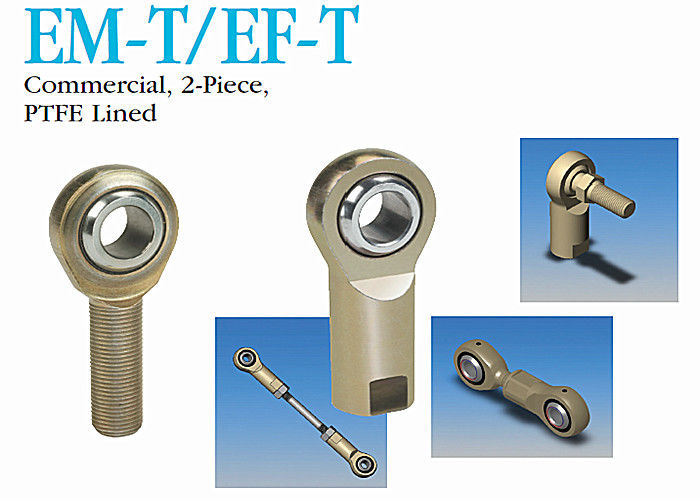 Extremos de Rod de la junta de Heim del acero inoxidable de EM-T/de EF-T 2 - el pedazo PTFE alineó para industrial