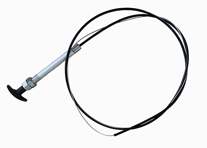 Cable de control mecánico de IATF16949 1500M M con la manilla en forma de T negra de la cerradura de la torsión