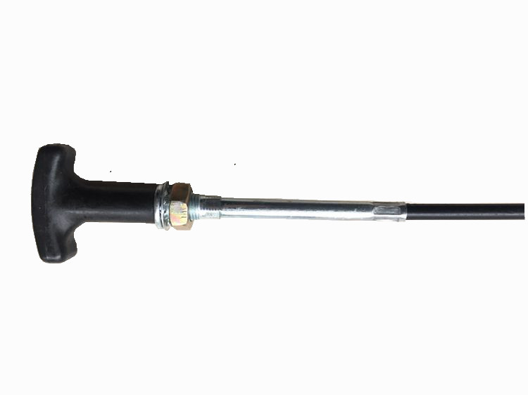 Cable de control negro de la transmisión de la manilla en forma de T que suelda con autógena perforando 3700M M de largo