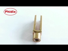 Las colocaciones de extremo de cable del hilo de la horquilla 3/8-24 el acero con poco carbono del niquelado