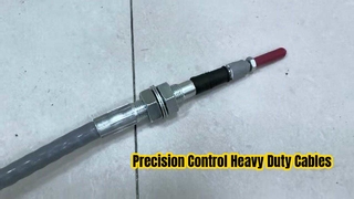 Cable de control push-pull ajustable de doble extremo completamente ensamblado para control de movimiento mecánico industrial