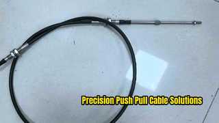 Conjunto de cable de control push-pull con conector de extremo roscado