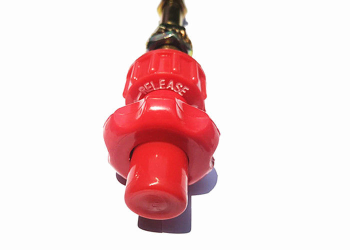 El micrófono ajusta la manija de control micro de vaivén del ajuste del color rojo de la cabeza de cable de control