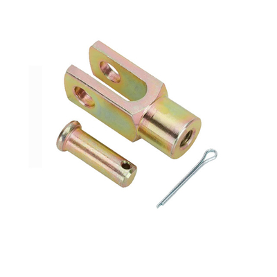 La horquilla de acero inoxidable Pin Cotter Threaded Clevis Pin del cilindro cubre con cinc el acero plateado