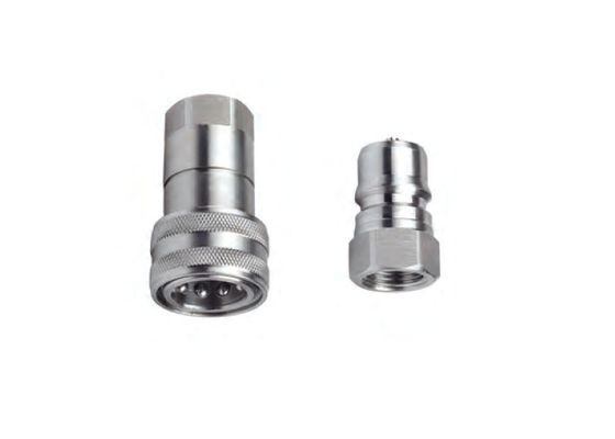 316 acero inoxidable de tipo cerrado acoplador rápido hidráulico de 1/2" serie CB-1