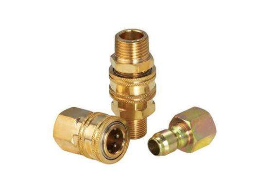 1/4 Mecanizado CNC acoplador rápido de latón Compatible con Parkera Hansen St