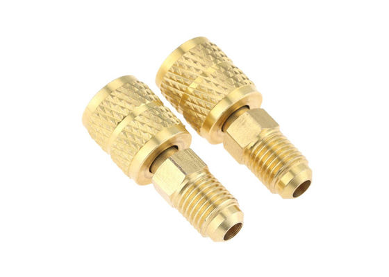 Refrigerante de acoplamiento rápido de latón adaptador de acoplamiento rápido de 1/4 "de sexo masculino 5/16" de sexo femenino