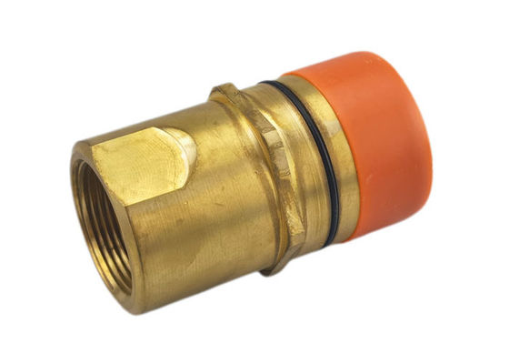 Accesorios de conexión rápida hidráulica de latón bloqueado por hilos de 1-1/4"