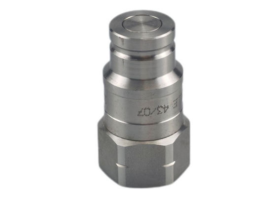BSPP 316 Acero inoxidable acoplador hidráulico de cara plana