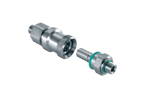Viton Industria Ferroviaria BSPP 0,25'' acoplador de cara plana, acoplamiento de acero inoxidable