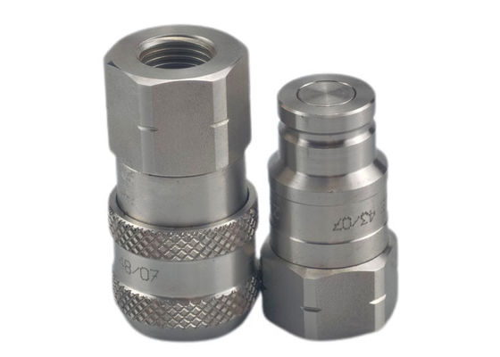 0.5'' ISO16028 NPT Acoplador rápido hidráulico de cara plana