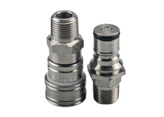 Acoplamientos de liberación rápida de acero inoxidable NPT