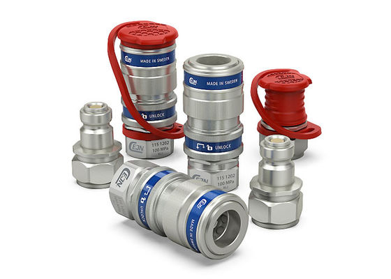 Diámetro de flujo 2,5 mm Acoplamientos de conexión rápida hidráulica 100Mpa 6,0L/min
