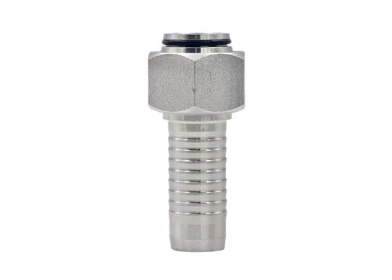 Adaptador hidráulico femenino métrico de alta presión con cone O anillo de 24 grados