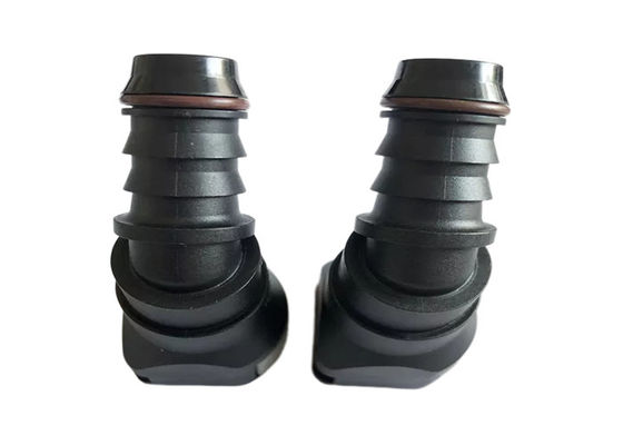 Conectores rápidos de plástico líquido de combustible EPDM 15.82mm 45 grados