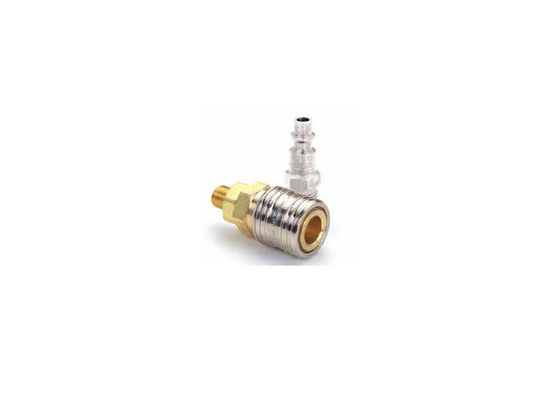 El conector rápido neumático de acero revestido con zinc de 3/8"