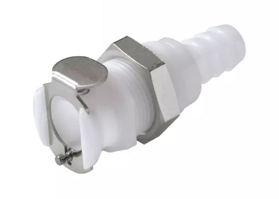Panel de conector de fluido refrigerado con agua médica montado en politubos sin ferrules