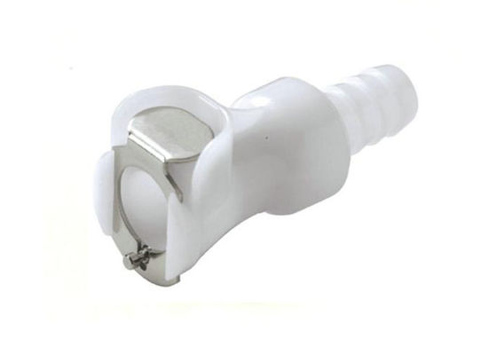 Conector rápido de acoplamiento flúido 1/4" del acetal masculino en la línea manguera Barb