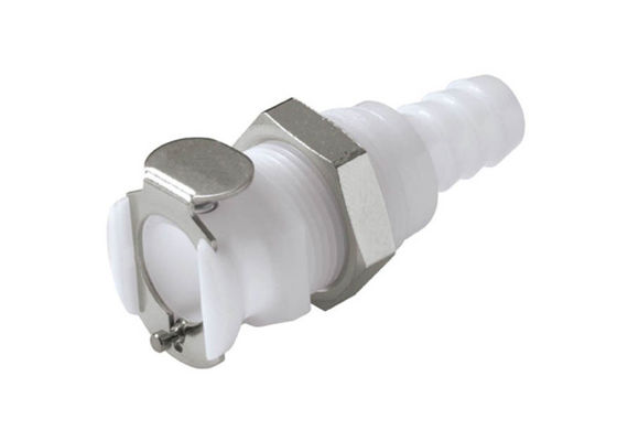 Manguera Barb Natural White With Vavle de POM Quick Connect Fluid Coupling