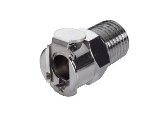 La trayectoria 1/8" cromo del conector del hilo femenino plateó el material de cobre amarillo