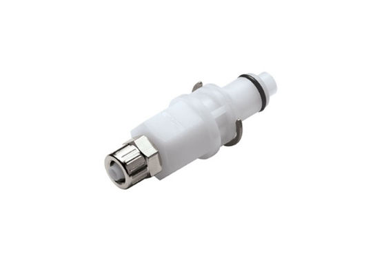 Conector rápido de acoplamiento de fluido acetal PLC en línea de manguera Barb