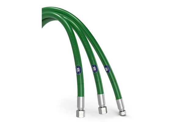 Refinado de petróleo 110Mpa manguera de ultra alta presión verde ID de color 6.4MM