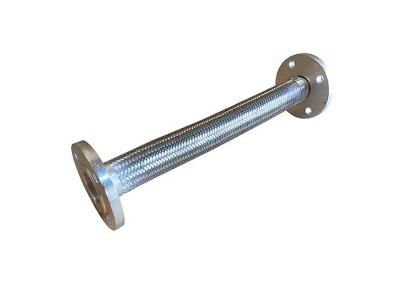 Manguera de acero inoxidable flexible de los bramidos trenzados de los SS 304 de la conexión del reborde del metal del tubo de aceite del estilo DN150