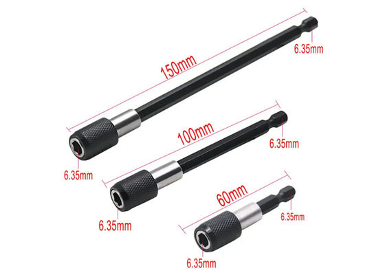 1/4 pulgadas de cabeza de extensión de la varilla de lote Desengranaje magnético de transferencia rápida palanca de autobloqueo de la extensión de la varilla de 150 mm herramientas manuales