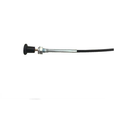 Ensamblaje de cables con mango redondo negro 940MM Largo 76MM Viaje SS316 cuerda de alambre Conducto negro