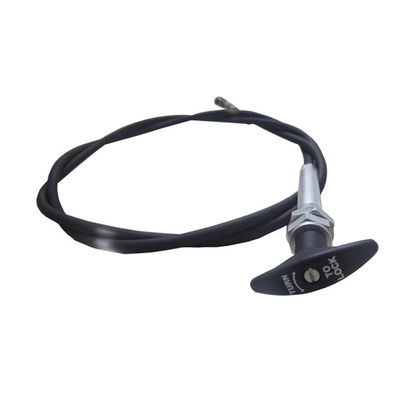 Conjunto de cable de control con manija de bloqueo por torsión de 96" de largo negro