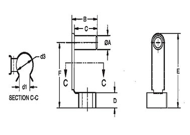 Clip de resorte de clavis de acero inoxidable industrial de la serie TXLSP