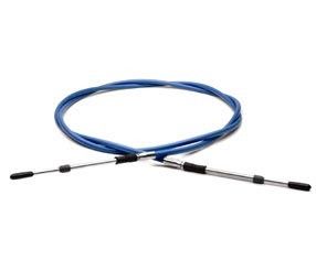 Cables de control de grado de aviación personalizables. Construcción de baja fricción, revestida con PTFE, de acero inoxidable.