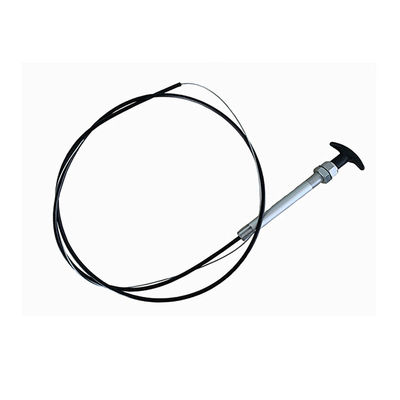 Cable de control negro con manija de bloqueo de torsión T