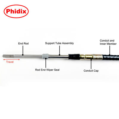 Cable de control de empuje y tira duradero, adaptable a todo tipo de montaje de cables de control