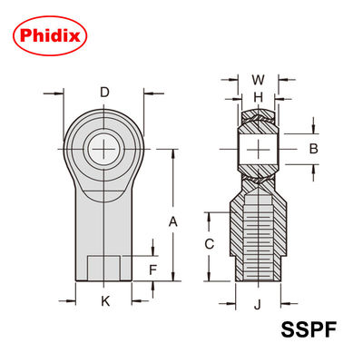 Los extremos de las barras de acero inoxidable marino
