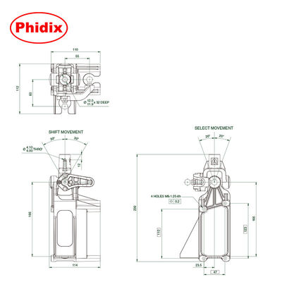 Material de aluminio para el cambio de transmisión manual de la serie VGS 918 para vehículos