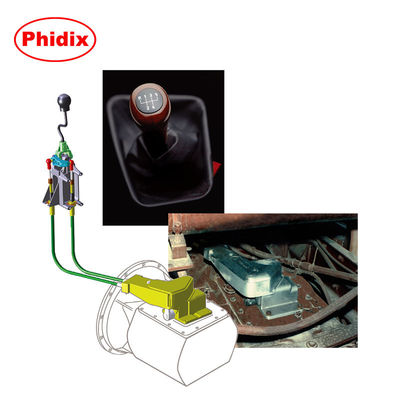 Cambiador remoto de bajo mantenimiento para camiones y autobuses de cabina. Sistema de transmisión manual duradero con cables resistentes a la corrosión.