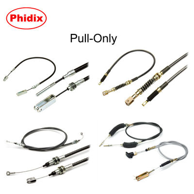 Diagrama de comparación de cables de control de tracción exclusiva