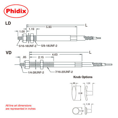 selector perilla de la cabeza de control sin bloqueo de salida