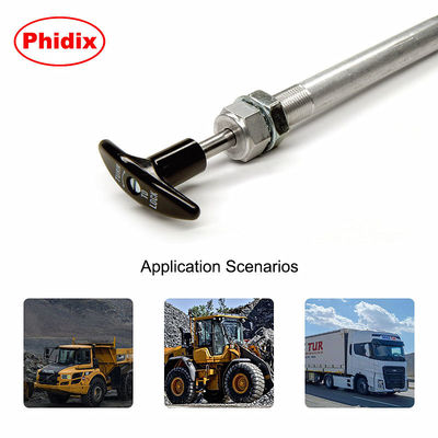 Durable mango de control de bloqueo por giro push-pull con mecanismo de bloqueo seguro