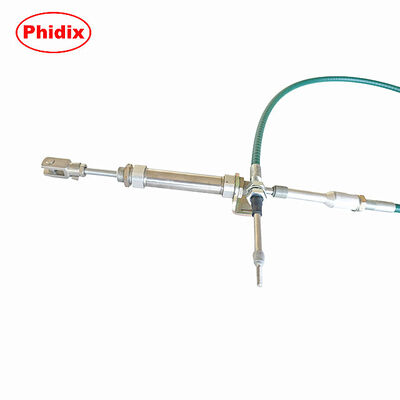 Conjunto de cables de control de empuje-tirada de acero inoxidable con cilindro estabilizador integrado para aplicaciones resistentes a la corrosión