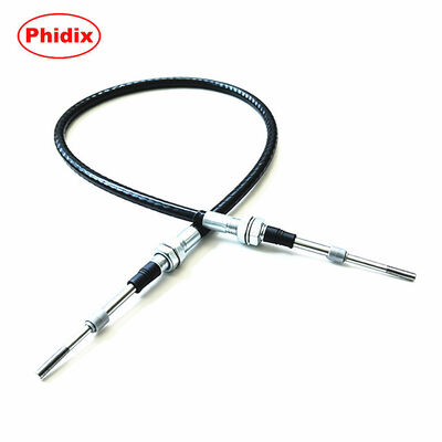 Conjunto de cable de control bidireccional push-pull, accesorios de extremo de mamparo de doble rosca